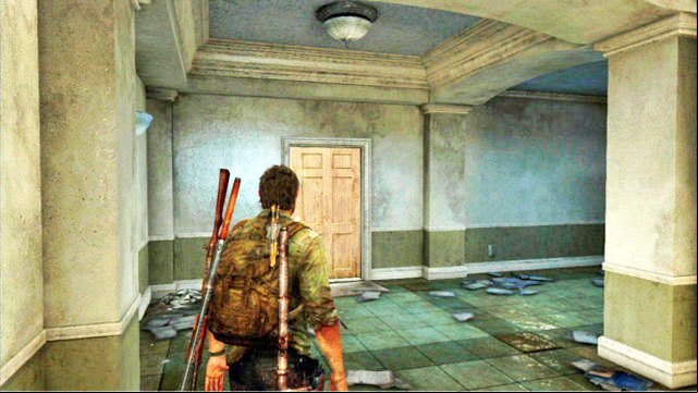 After you meet up with Henry and his brother, go downstairs and open the locked door with your knife - The Last of Us: Pittsburgh, Comic Books - Comic Books - The Last of Us Guide