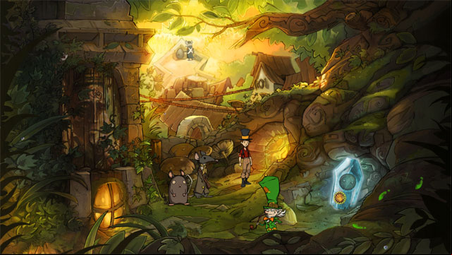 Here you see Greenhat - he will escape once again - Adventure in Mousewood - Walkthrough - The Night of the Rabbit - Game Guide and Walkthrough