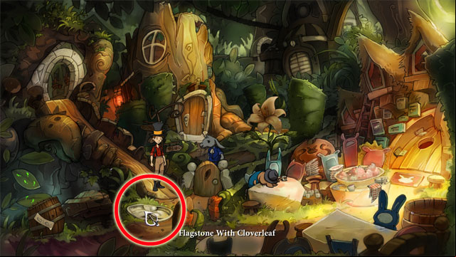 Go to the garden (age is on the left of town hall) - Adventure in Mousewood - Walkthrough - The Night of the Rabbit - Game Guide and Walkthrough