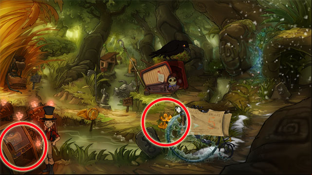 In the center of this location you can find marsh marigold - Adventure in Mousewood - Walkthrough - The Night of the Rabbit - Game Guide and Walkthrough