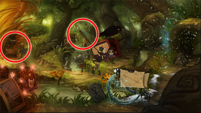 Go back to the center of this location - Adventure in Mousewood - Walkthrough - The Night of the Rabbit - Game Guide and Walkthrough