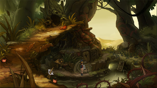 Here is the home of dwarfs but notice that there are not here - Adventure in Mousewood - Walkthrough - The Night of the Rabbit - Game Guide and Walkthrough