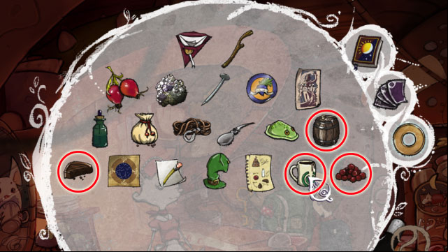 You should have all four ingredients that Anja asks - The four portals: rockwhisper and greengrow spells - Walkthrough - The Night of the Rabbit - Game Guide and Walkthrough