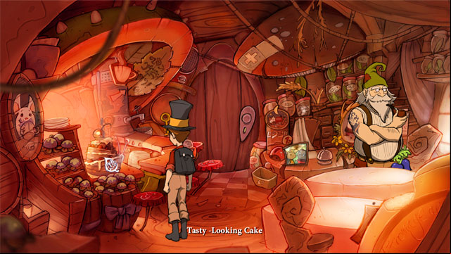 Get out from cafe and twice use exciting book: to change day into night and vice versa - The four portals: rockwhisper and greengrow spells - Walkthrough - The Night of the Rabbit - Game Guide and Walkthrough