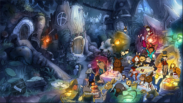 Party guest will give you a trophy - The four portals: rockwhisper and greengrow spells - Walkthrough - The Night of the Rabbit - Game Guide and Walkthrough
