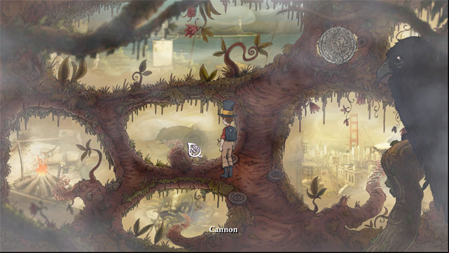 You will see new paths: campfire, old acquaintance, flooded city, cannon, seaside lighthouse - Final fight - Walkthrough - The Night of the Rabbit - Game Guide and Walkthrough