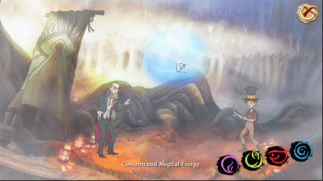 Now fast open inventory and pick up one of collected nails - Final fight - Walkthrough - The Night of the Rabbit - Game Guide and Walkthrough