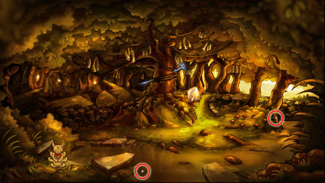 Treeportal - 2 dewdrops - Dewdrops - Collector - The Night of the Rabbit - Game Guide and Walkthrough