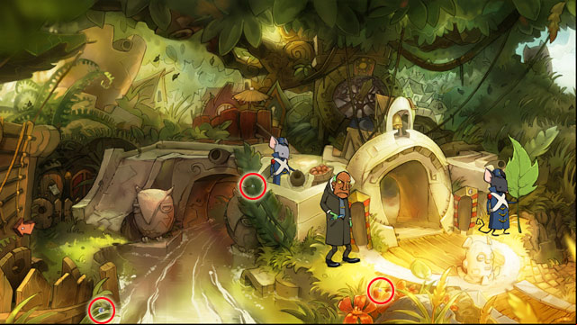 Town wall - 3 dewdrops - Dewdrops - Collector - The Night of the Rabbit - Game Guide and Walkthrough