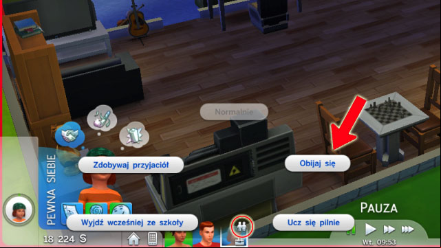 It should be pointed out that, when the Sim is at school (this also goes for the workplace), after you click the icon above his head, on bottom the , you can control his actions - Parenthood | The Sim Environment - The Sim Environment - Sims 4 Guide