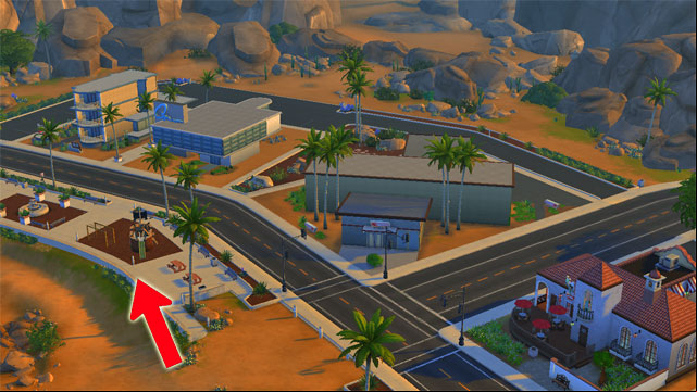 W Oasis Springs these are a park, a bar, a gym , a lounge and a museum - Outdoors Entertainment | The Sim Environment - The Sim Environment - Sims 4 Guide