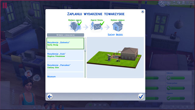 The final stage is to select the place - Social events | The Sim Environment - The Sim Environment - Sims 4 Guide