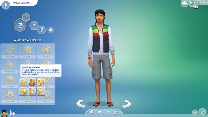 The expansion adds a new aspiration for students. - The Sims 4 Discover University: Other new features - aspiration, clothes - The Sims 4: Discover University - Sims 4 Guide