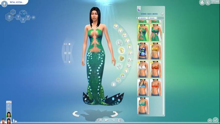 Mermaid race can be selected in the Create A Sim (CAS) menu. - The Sims 4 Island Living: Mermaids - a new race, how to create, skills - The Sims 4: Island Living - Sims 4 Guide