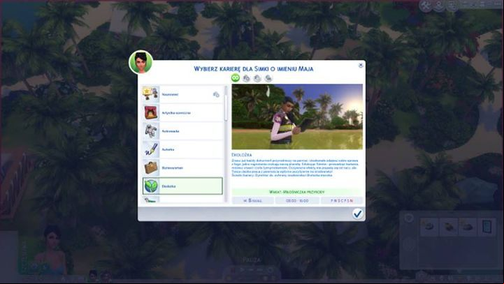 The main skill of the Conservationist is logic. - The Sims 4 Island Living: Conservationist - new career, skills, ranks, earnings - The Sims 4: Island Living - Sims 4 Guide