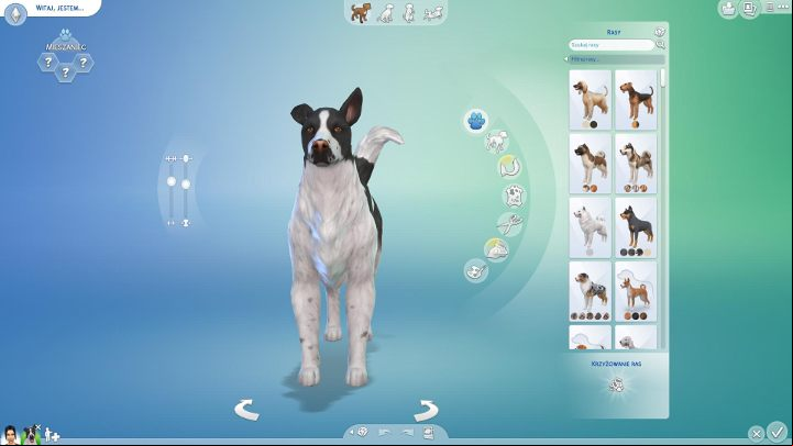 There is a plethora of breeds available here - shepherd dog, Aussie, Basenji, border collie, bullterrier, boxer, Bengal cat, Birman, British Shorthair, Asian and many more - The Sims 4 Cats & Dogs: Pet edition and creation - breed, builds, color - Sims 4: Cats & Dogs - Sims 4 Guide