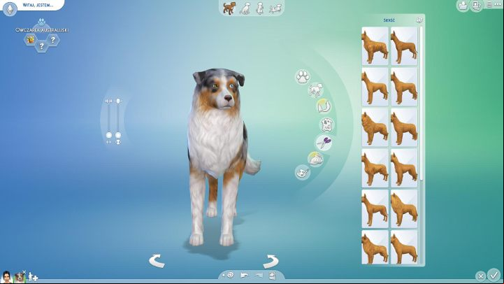 The following menu lets you change the thickness and length of hair as well as coat type - The Sims 4 Cats & Dogs: Pet edition and creation - breed, builds, color - Sims 4: Cats & Dogs - Sims 4 Guide
