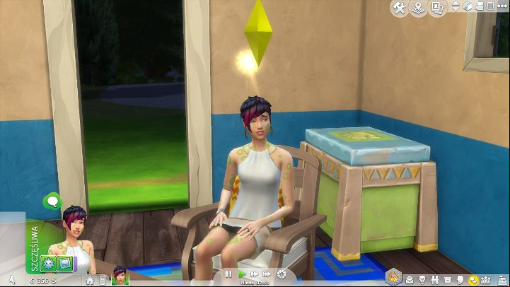While performing tasks (i - The Sims 4: Exploring the Jungle - marketplace, poison and antidote - The Sims 4: Jungle Adventure - Sims 4 Guide