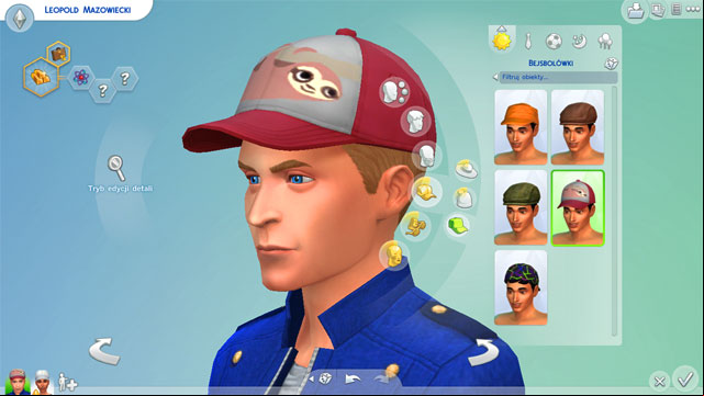 You can give your Sim a hat - The Sims 4: Appearance - body shape, face, hats, make-up - Creating a Sim - Sims 4 Guide