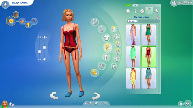 You can also choose clothes for whole body - The Sims 4: Clothes - body shape, top, full body, bottom, shoes - Creating a Sim - Sims 4 Guide