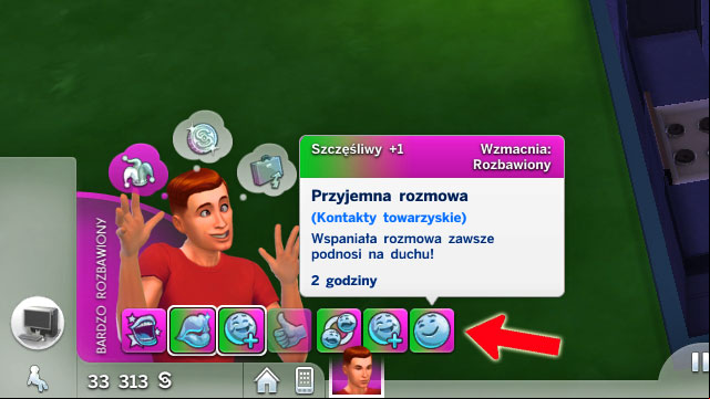 The so called, moodlets which affect the Sims mood are displayed as icons above the head of the Sim - The Sims 4: Emotions - Sims life - Sims 4 Guide