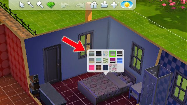 The design tool enables you to change the pattern of a purchased item, e - The Sims 4: Stages of building a house - The house - Sims 4 Guide