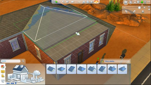 If the house has an irregular shape, creating a roof will require two or more stages (it has to be curved) - The Sims 4: Stages of building a house - The house - Sims 4 Guide