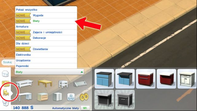 The second way, is grouping items of the same type (the third icon), e - The Sims 4: Furnishing a house - The house - Sims 4 Guide