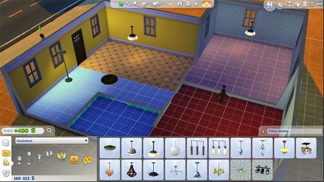 In the first stage of finishing the house, you should buy some basic lighting for each room - The Sims 4: Furnishing a house - The house - Sims 4 Guide