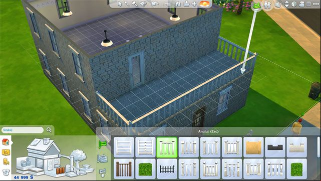 Then finish the space adding guard rails and door to the terrace as well as its floor - The Sims 4: Expanding a house - The house - Sims 4 Guide