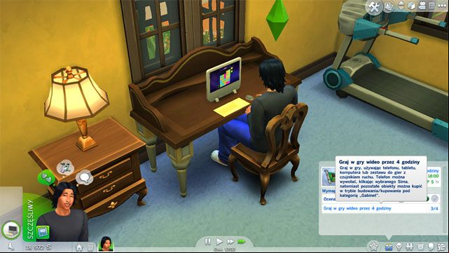 You need to go to work with the Focused emotion - The Sims 4: Tech Guru - promotion, working hours, earnings - Careers / jobs tracks - Sims 4 Guide