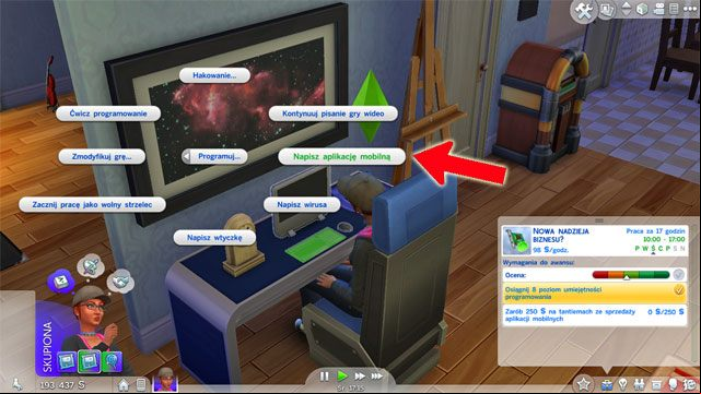 If you will choose the second branch you will become The Next Big Thing - The Sims 4: Tech Guru - promotion, working hours, earnings - Careers / jobs tracks - Sims 4 Guide