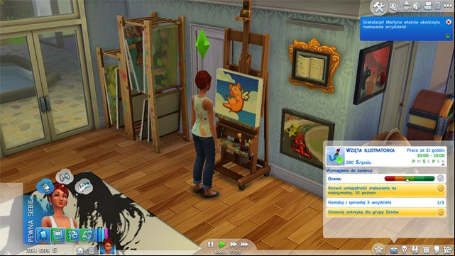 This is another artistic career which does not provide you a decent income by itself - The Sims 4: Painter - promotion, working hours, earnings - Careers / jobs tracks - Sims 4 Guide