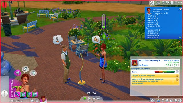As an Opening Act (4) you have to learn the 3rd level of Charisma - The Sims 4: Entertainment - promotion, working hours, earnings - Careers / jobs tracks - Sims 4 Guide