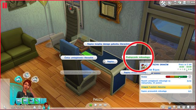 You will become a Drinkmaster (9 B) and you will receive an Inspiring Lemonade on a Sunny Day Torchiere - The Sims 4: Culinary - promotion, working hours, earnings - Careers / jobs tracks - Sims 4 Guide