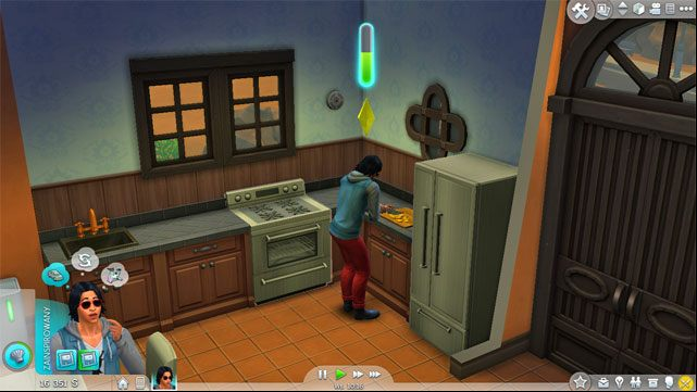 At first Sim will prepare its food quite clumsy - The Sims 4: Cooking - tips - Skills - Sims 4 Guide