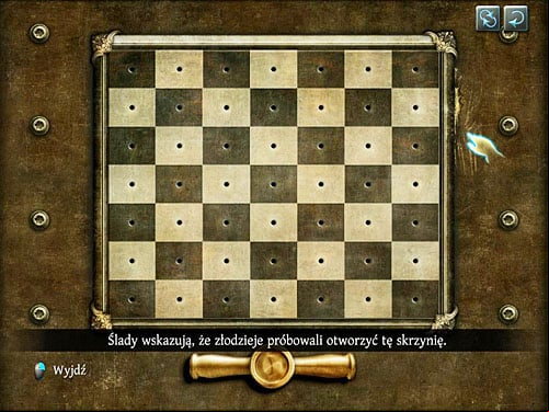 Notice a trace on the right suggesting that thieves were trying to open it - Examine all important traces and evidences | The Murder in Diocese of Knightsbridge - The Murder in Diocese of Knightsbridge - The Testament of Sherlock Holmes Game Guide