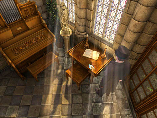 Go to the other side of a room (on the left from glazed door - Examine all important traces and evidences | The Murder in Diocese of Knightsbridge - The Murder in Diocese of Knightsbridge - The Testament of Sherlock Holmes Game Guide