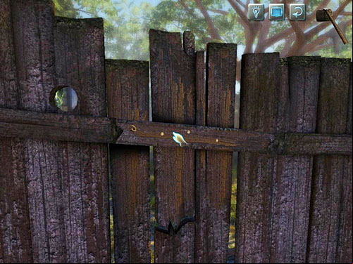 Use a rack on nails in the fence - Find Stolen Laundry | Robbery in Kensington Gardens - Robbery in Kensington Gardens - The Testament of Sherlock Holmes Game Guide