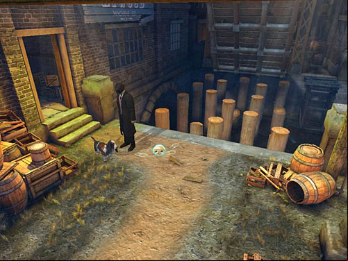 Click an icon of dogs nose again - Get on the Other Side of Channel | Accident at Stinging Street - Accident at Stinging Street - The Testament of Sherlock Holmes Game Guide