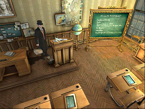 A hint can be found at a podium: letter from lord Benagard, judges father-in-law - Open lady Becketts Box | Explosion in Becketts Residence - Explosion in Becketts Residence - The Testament of Sherlock Holmes Game Guide