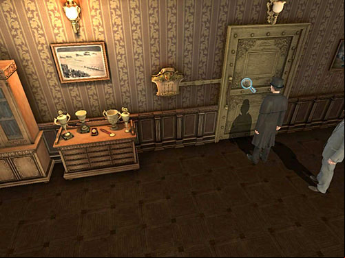 Get interested in door opposite the desk - Get to Judges Secret Room | Explosion in Becketts Residence - Explosion in Becketts Residence - The Testament of Sherlock Holmes Game Guide
