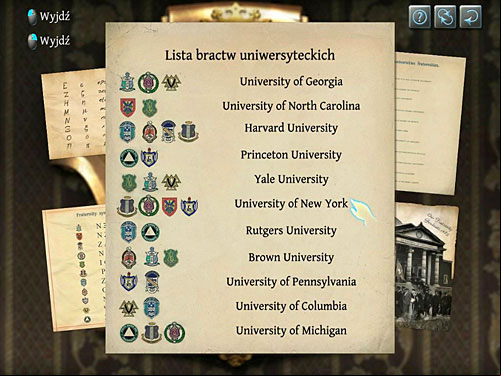 Check a list of fraternities - Get to Judges Secret Room | Explosion in Becketts Residence - Explosion in Becketts Residence - The Testament of Sherlock Holmes Game Guide