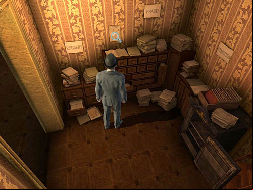 As Watson, you can look at hanging plan of detectives flat - Open the Safe | Explosion in Becketts Residence - Explosion in Becketts Residence - The Testament of Sherlock Holmes Game Guide