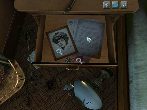 You will find a photo of Irene Adler, Victoria Cross and four letters to: pastor, clerk, labourer and captain - Find Clues about Holmes Location | Hideout in Whitechapel - Hideout in Whitechapel - The Testament of Sherlock Holmes Game Guide