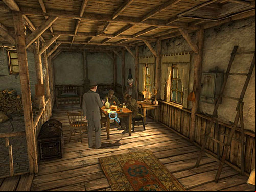 But notice, that there is The Times on the table, so they know english - with Anarchists | A Fire in Sawmill - A Fire in Sawmill - The Testament of Sherlock Holmes Game Guide