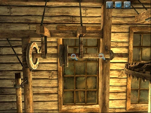Go forward and check a millstone and its mechanism opposite to the entrance - Search an Attic | A Fire in Sawmill - A Fire in Sawmill - The Testament of Sherlock Holmes Game Guide