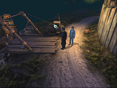 So go left until you find a cable car - Launch a Cable Car | A Grand Final in the Fun Fair - A Grand Final in the Fun Fair - The Testament of Sherlock Holmes Game Guide