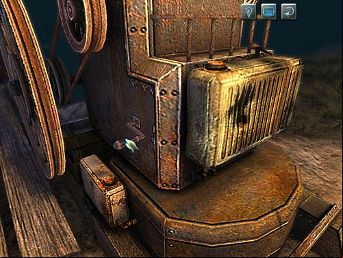 Place on crank into small hole over the oil canister - Launch a Cable Car | A Grand Final in the Fun Fair - A Grand Final in the Fun Fair - The Testament of Sherlock Holmes Game Guide