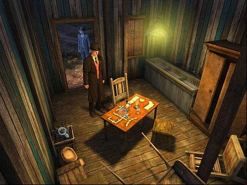 Take a look at cards on the table a crate of vodka by the wall - Lure Anarchists Out | A Grand Final in the Fun Fair - A Grand Final in the Fun Fair - The Testament of Sherlock Holmes Game Guide